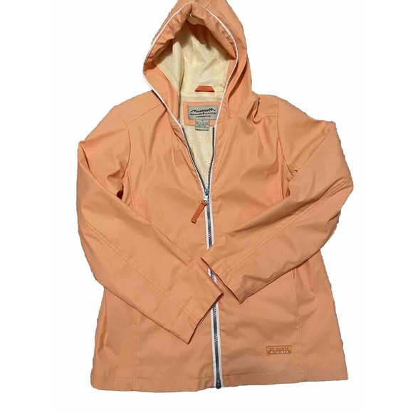 Momentum Performance Outfitters Spring  Orange Jacket Size S Up North Michigan - Picture 1 of 3
